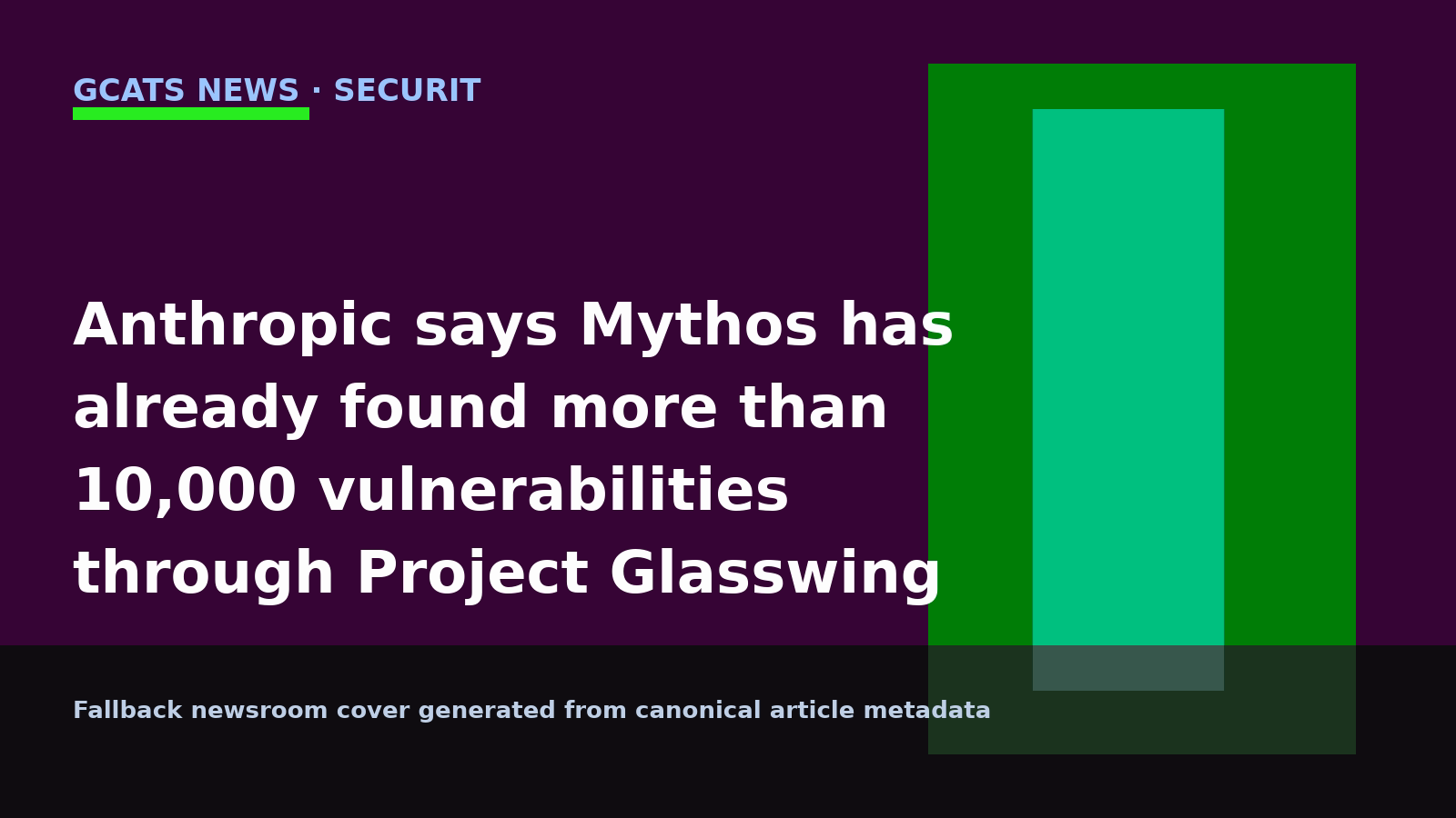 Official Anthropic Project Glasswing artwork used for editorial coverage.