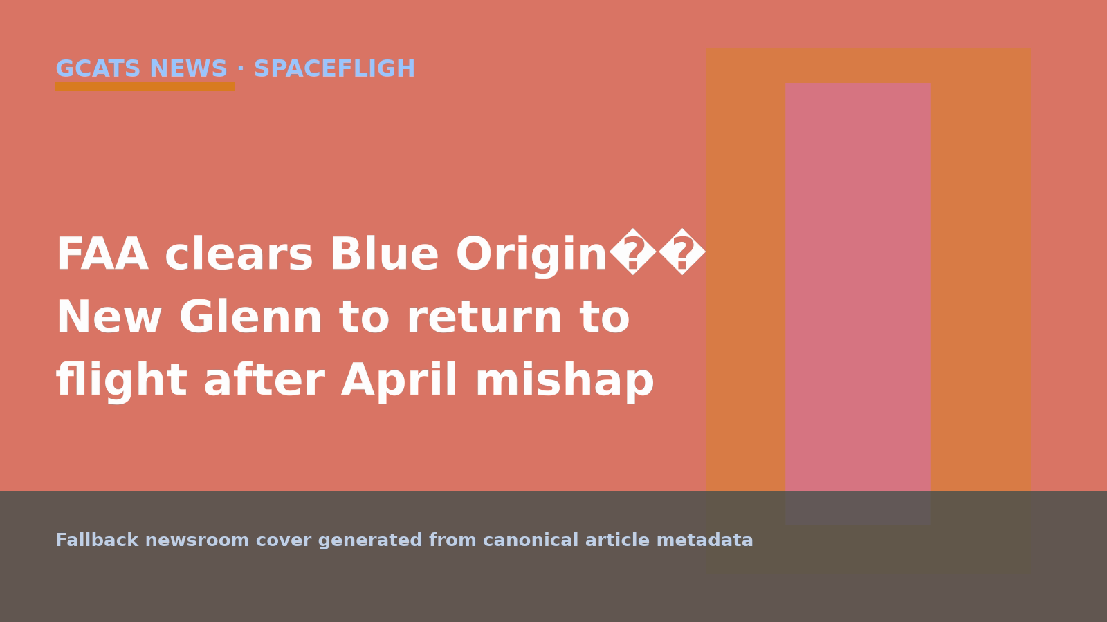 Blue Origin’s New Glenn rocket on the launch pad in a sourced editorial image.