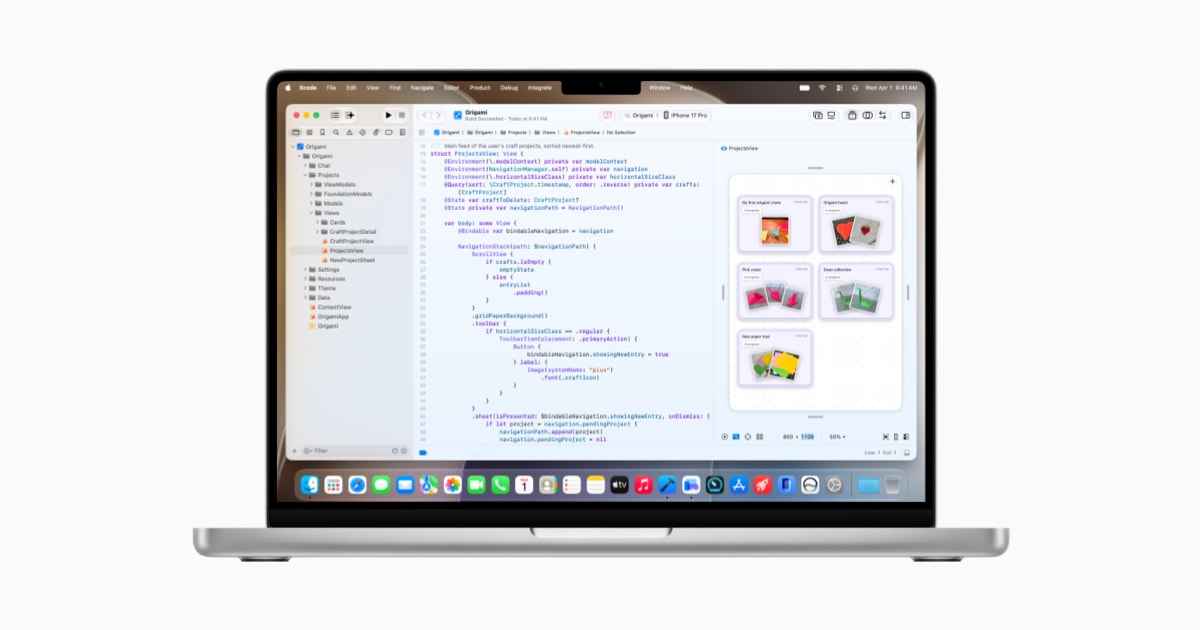 Official Apple hero artwork for the Xcode 27 developer-tools announcement.