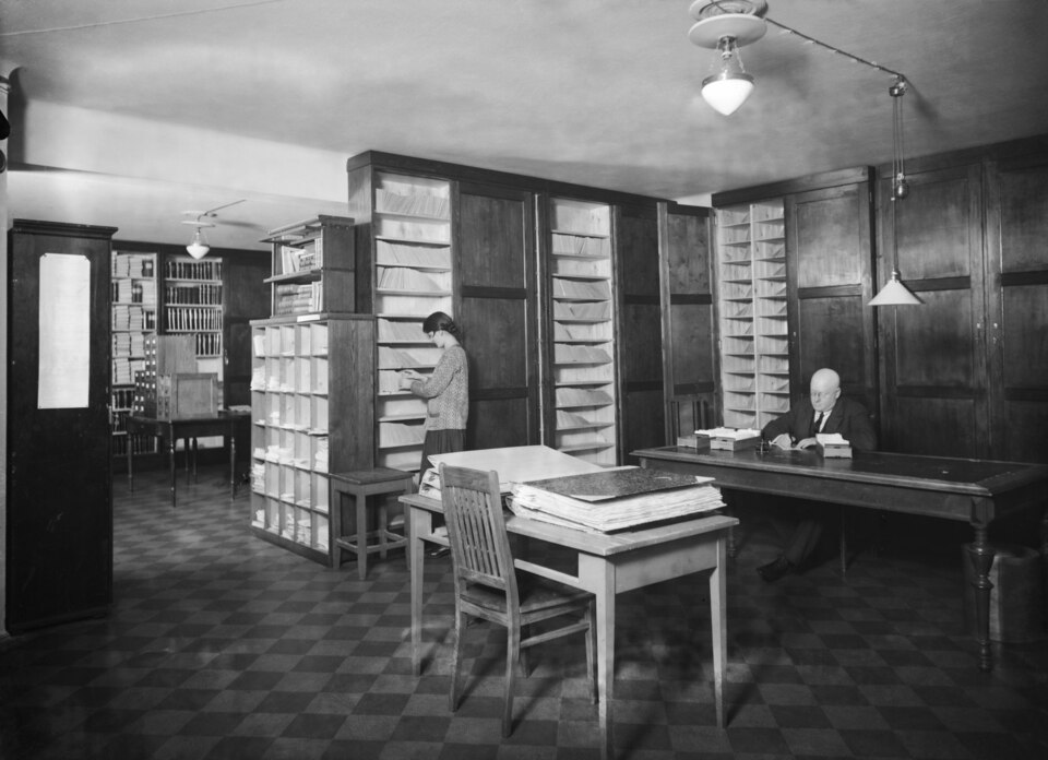 Archive-stacks image reused as an editorial visual for Ask.com shutdown coverage.